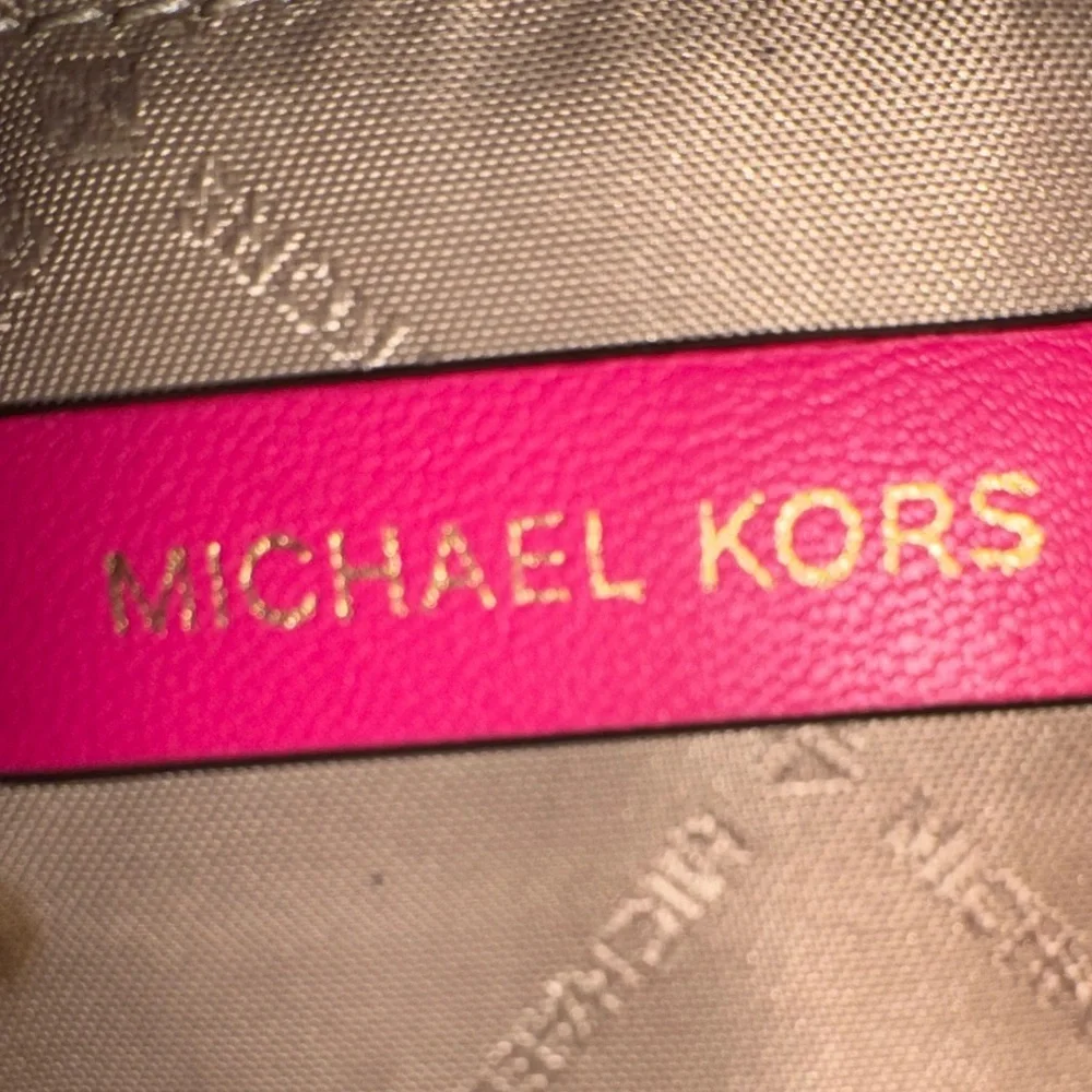 Michael Kors Whitney Medium Flap Chain Shoulder Bag Handbag Purse Electric Pink